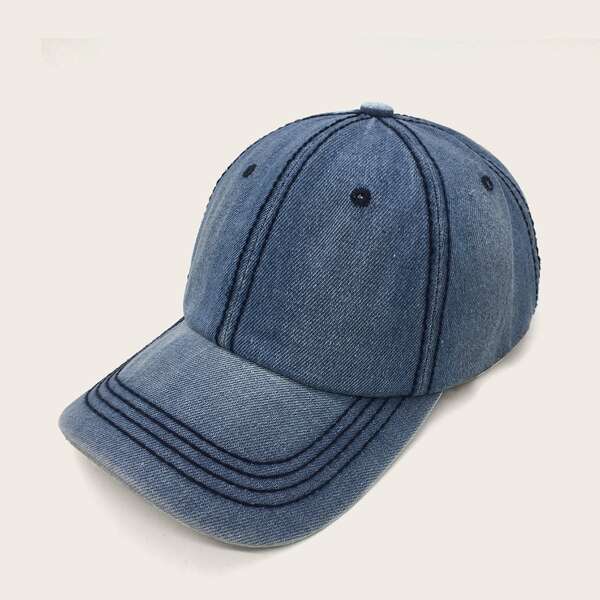 

Men Stitched Baseball Cap, Blue