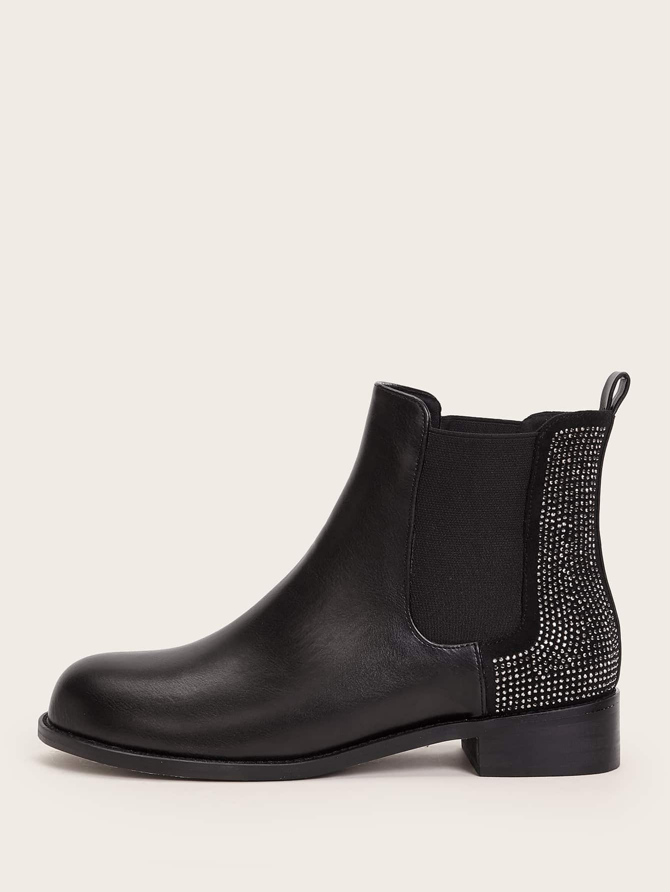 Rhinestone chelsea boots Clearance