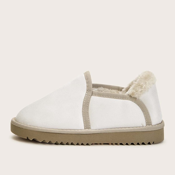 

Faux Fur Lined Snow Boots, White