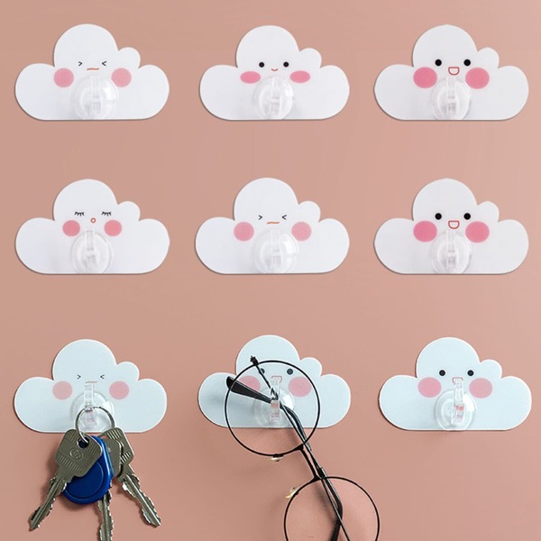 

4pcs Cloud Shaped Wall Hook