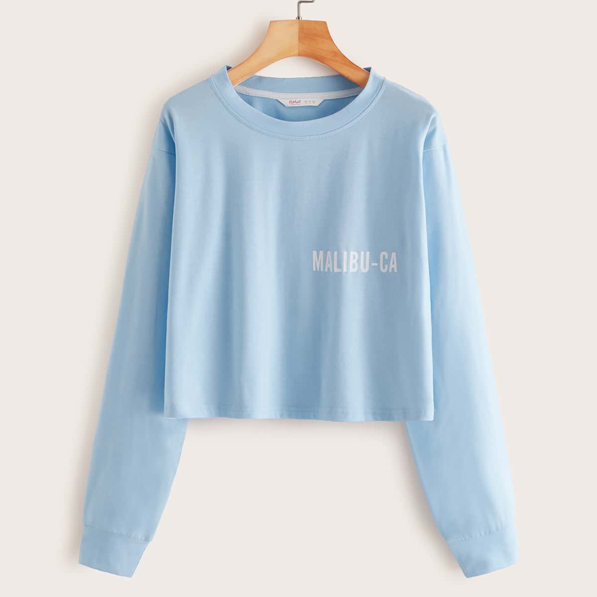 

Letter Graphic Drop Shoulder Tee, Blue