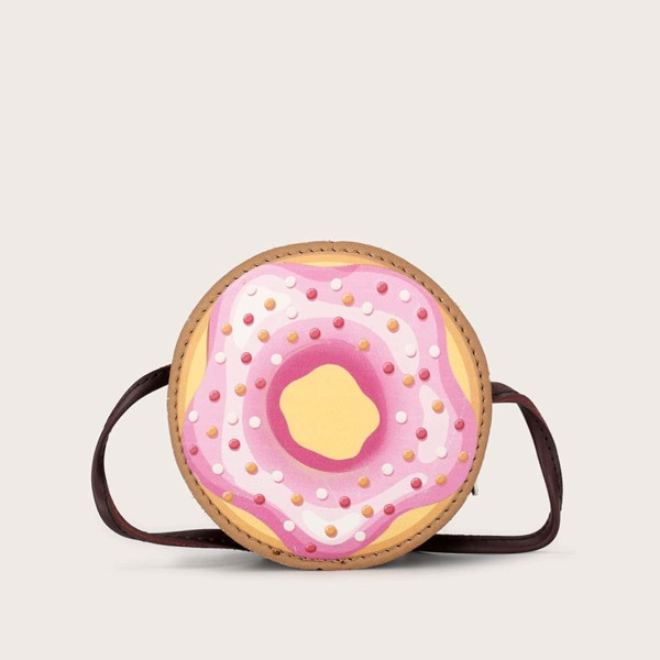 

Girls Donut Design Crossbody Bag, Multicolor