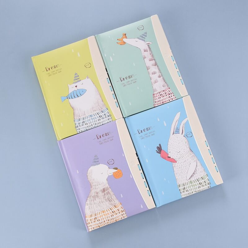 

1pack Random Cartoon Graphic Cover Notebook With Lock
