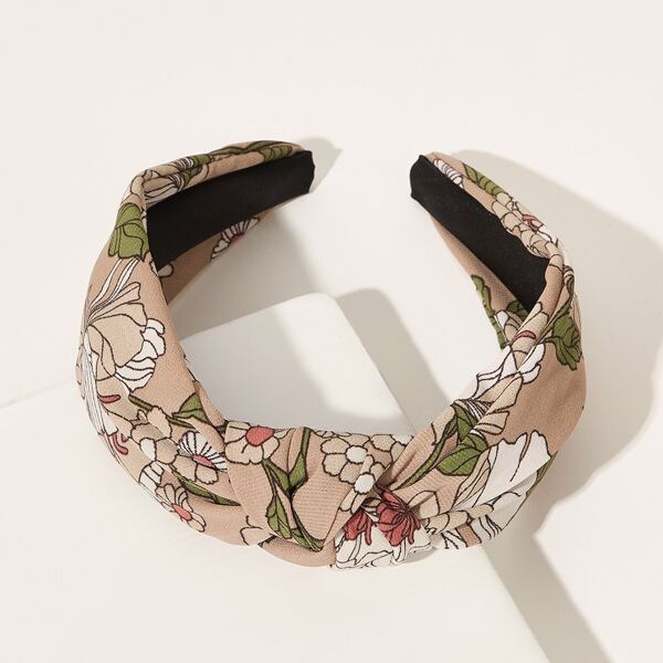

1pc Flower Pattern Hair Hoop, Multicolor