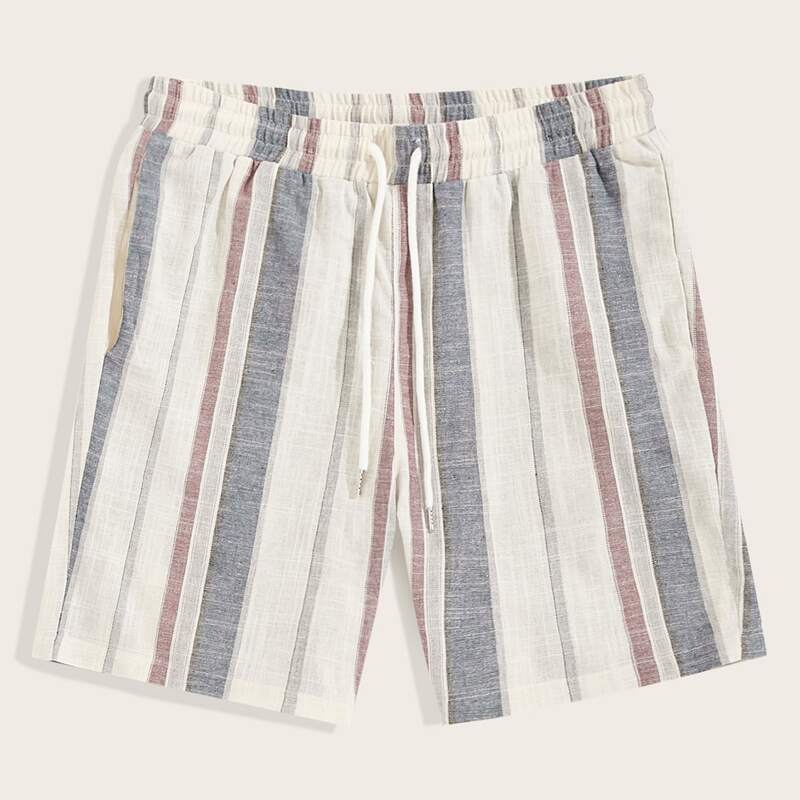 

Guys Pocket Patched Back Striped Shorts, Multicolor