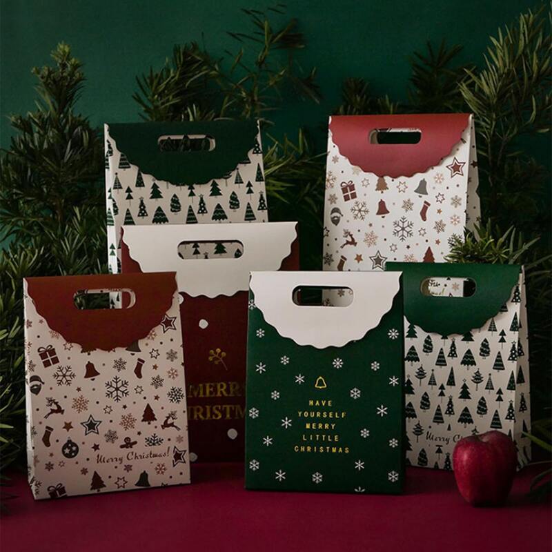 

2pcs Christmas Gift Package Bag, Multicolor