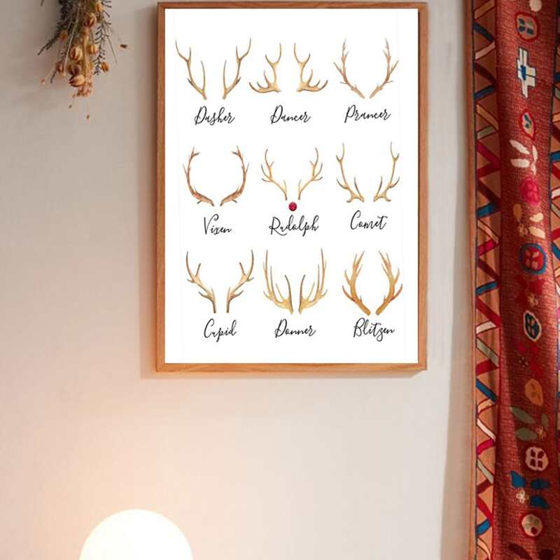

Antlers Wall Art Print Without Frame