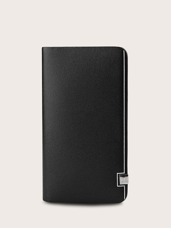 

Men Zip Around Purse With Card Holder, Black