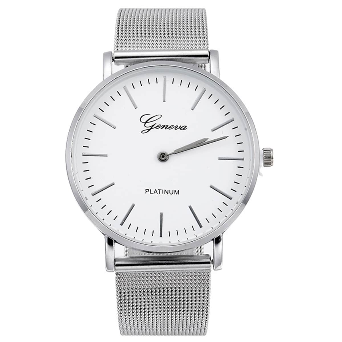 

Stainless Steel Mesh Strap Quartz Watch