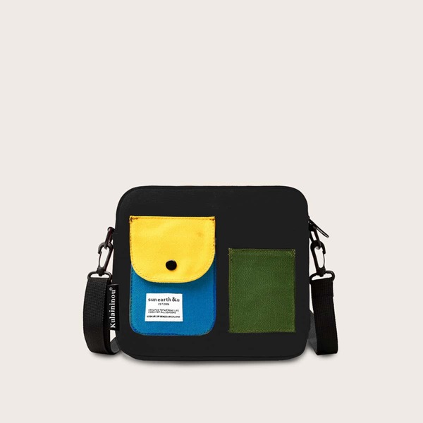 

Kids Color Block Crossbody Bag, Multicolor