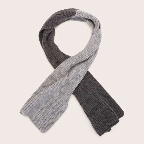 

Men Color Block Knit Scarf, Multicolor