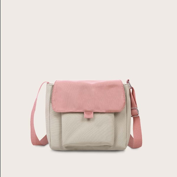 

Girls Two Tone Flap Crossbody Bag, Multicolor