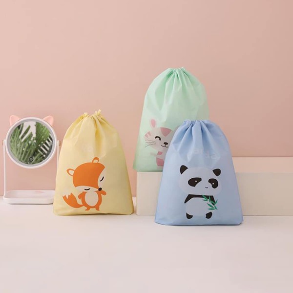 

1pc Cartoon Graphic Drawstring Storage Bag, Multicolor