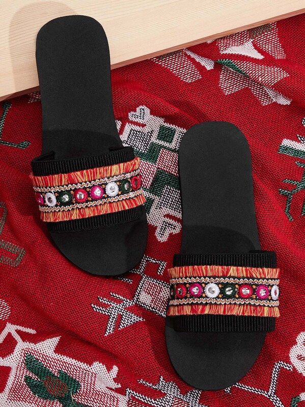 

Open Toe Wide Fit Sliders, Multicolor