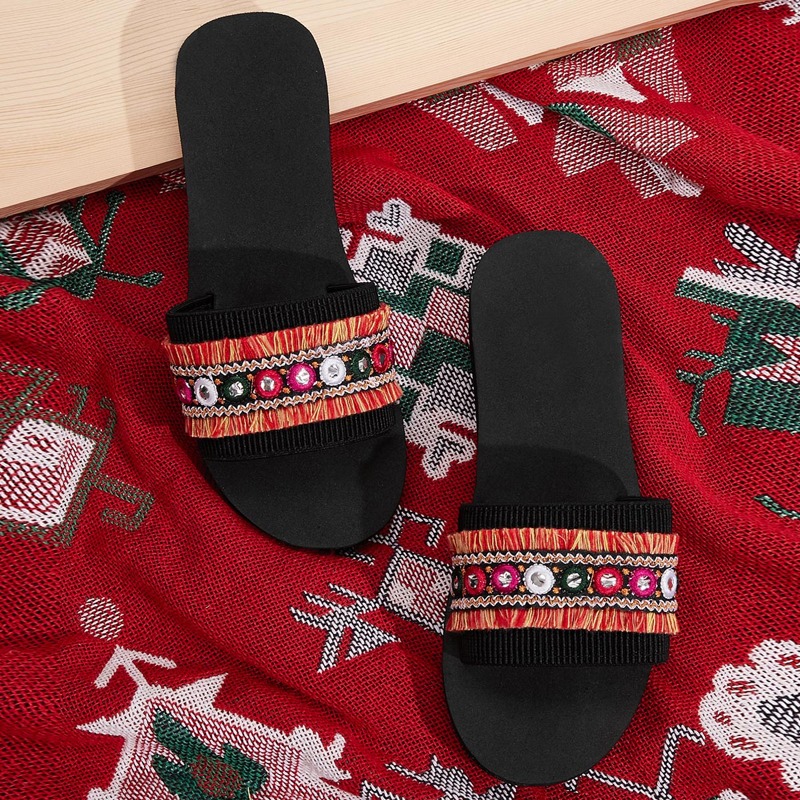 

Open Toe Wide Fit Sliders, Multicolor