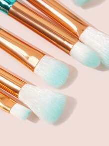 11pcs Fan 3D Shaped Mermaid Handle Makeup Brush Set Make Up Brushes Cosmetic Brush Eyeshadow Eyeliner Blush Concealer Brushes,Brush Set,Makeup Brush Kit,Make Up Brush Set,Make Up Set Complete,Makeup Brush Set,Complete Makeup Kit,Brush Kit,Brushes Makeup Set,Makeup Gift Set,Set - Multicolor - View 3