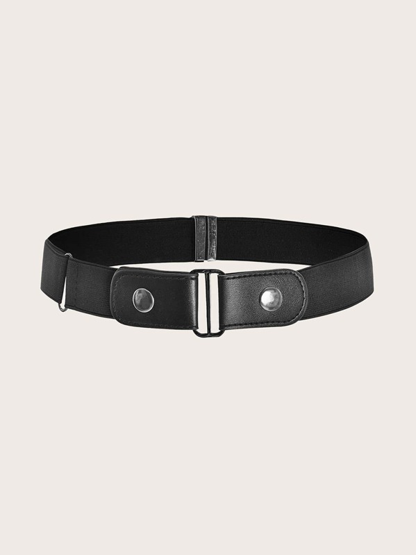 

Elastic Studded Decor Belt, Black