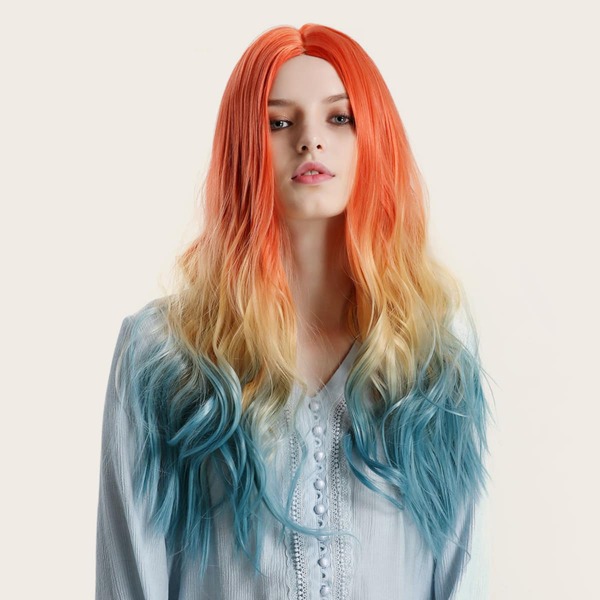 

Natural Gradient Long Curly Wig, Multicolor
