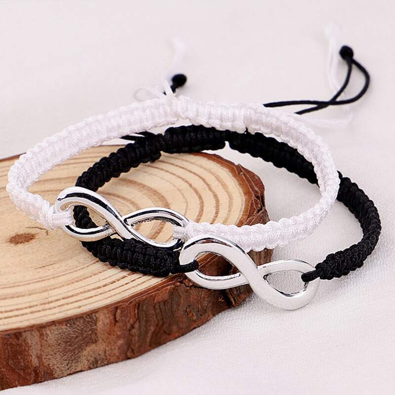 

2pcs Geometric Decor Bracelet, Multicolor