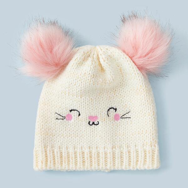 

Toddler Girls Knit Beanie, Multicolor