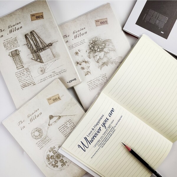 

1pack Vintage Pattern Cover Notebook