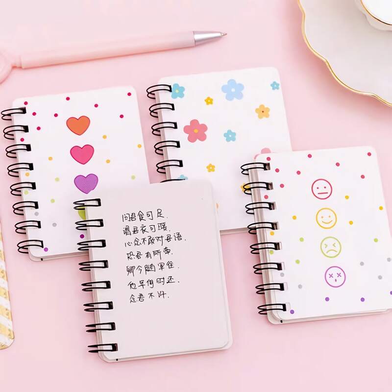 

1pack Cute Print Cover Spiral Notebook