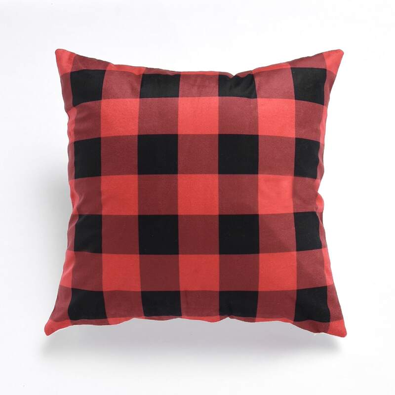

Plaid Pattern Cushion Cover Without Filler, Multicolor
