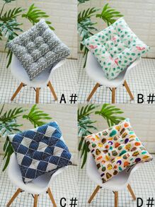 1入組卡通圖案方形座墊