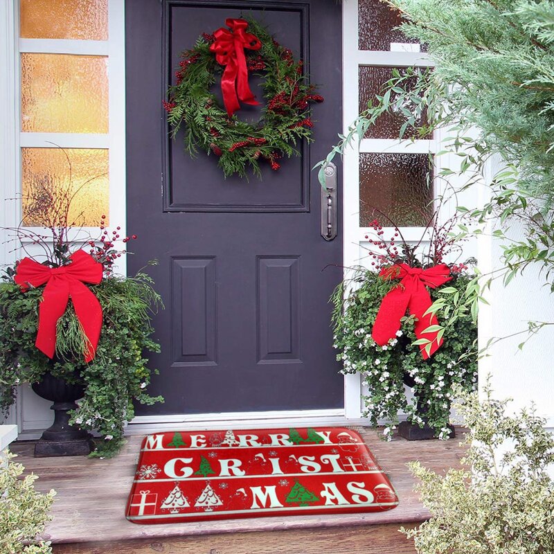 

Christmas Print Floor Mat, Multicolor