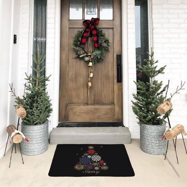 

Christmas Pattern Floor Mat, Multicolor