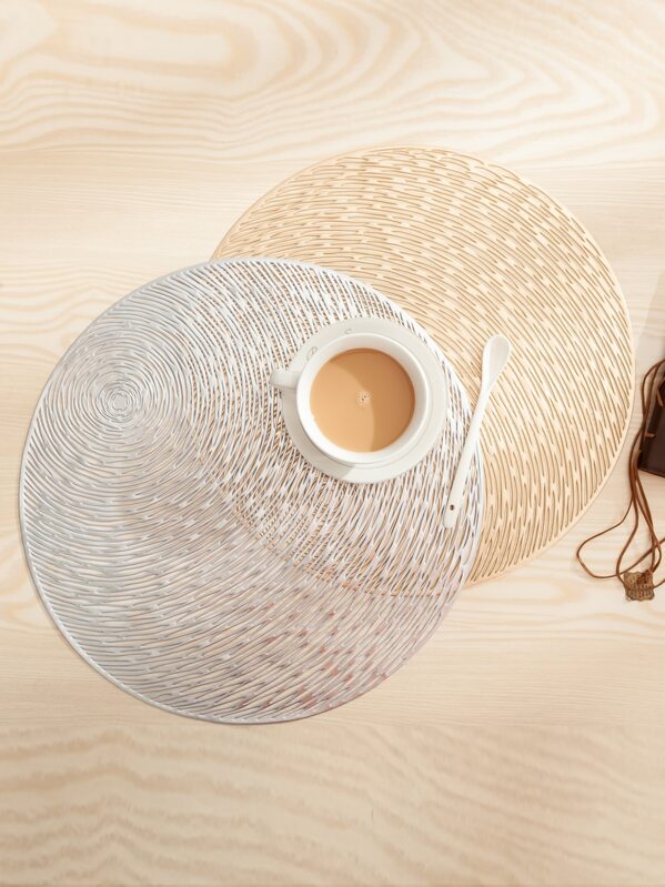 

1pc Round Hollow Out Design Coaster