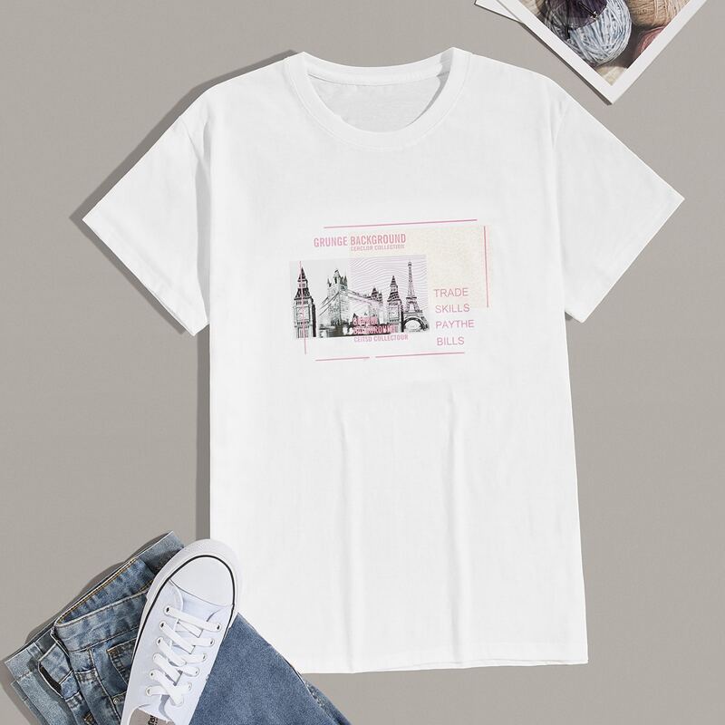 

Guys Letter Graphic Tee, White