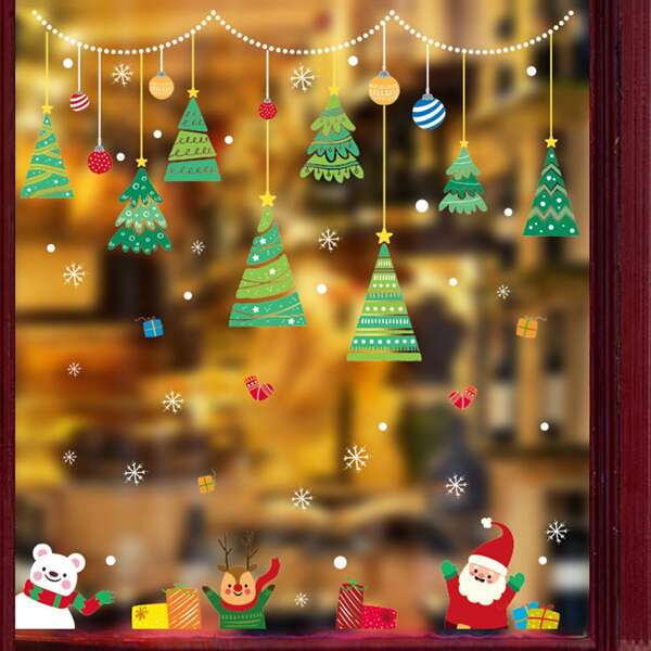 

Christmas Tree Print Wall Sticker