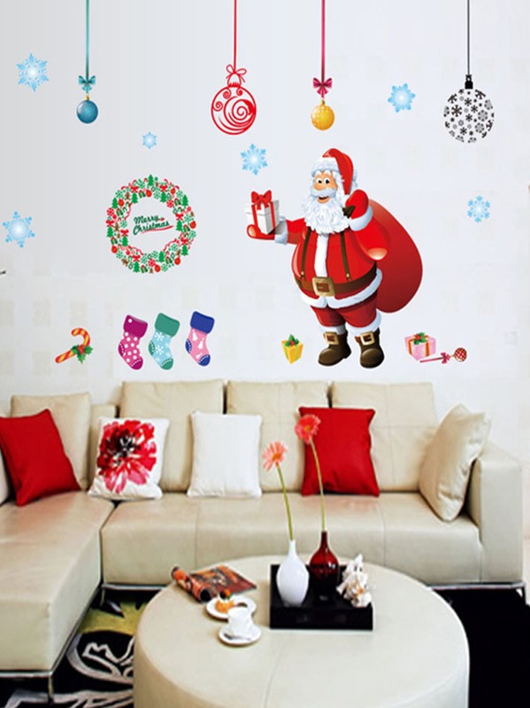 

Santa Claus Print Wall Sticker