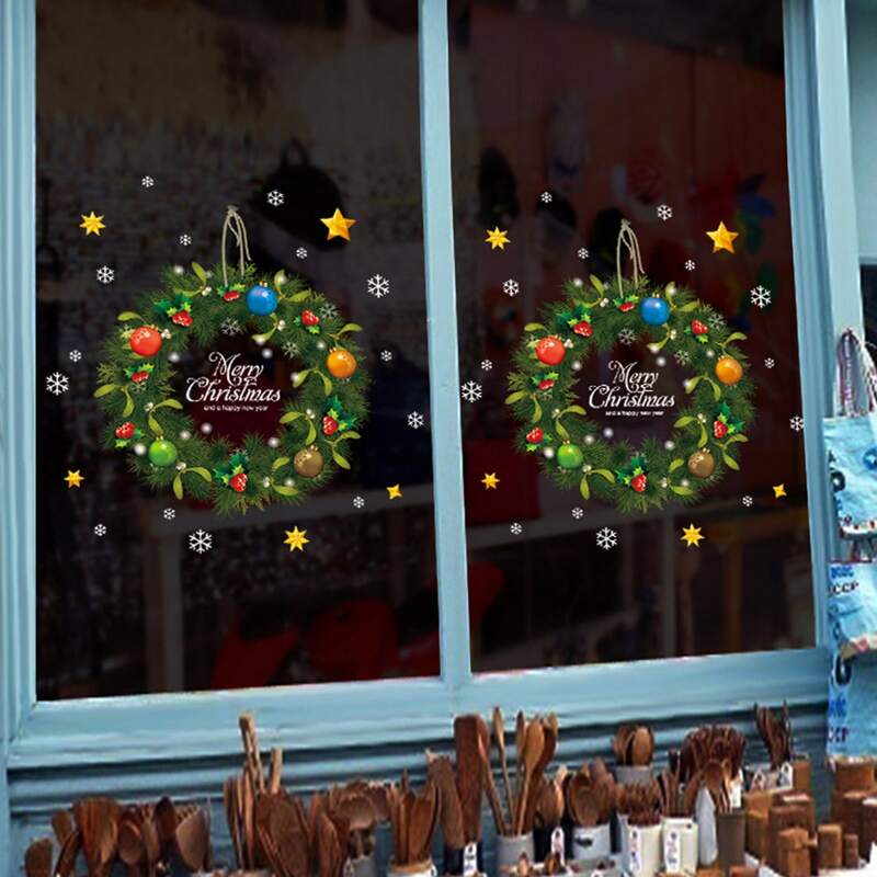 

Christmas Wreath Print Wall Sticker