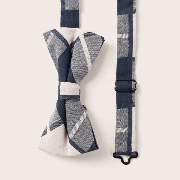 

Men Plaid Pattern Bow Tie, Multicolor