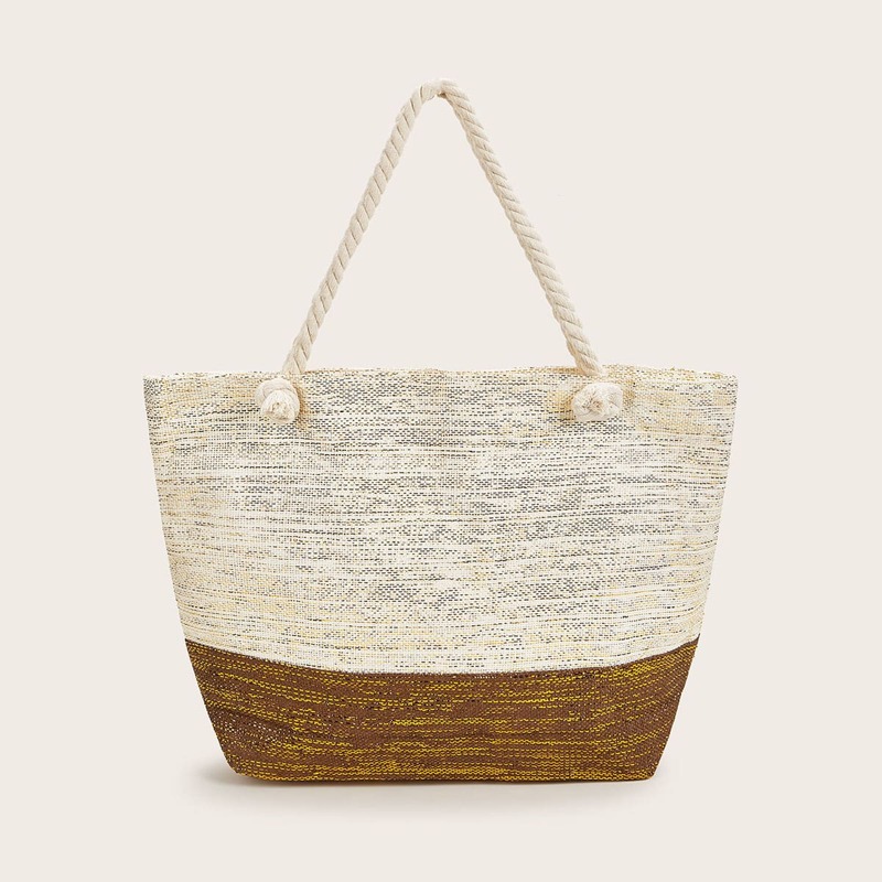 

Color Block Tote Bag, Multicolor