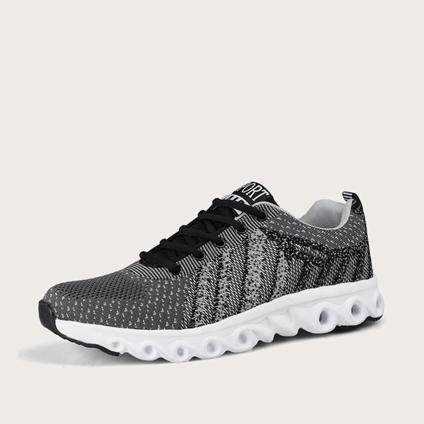 

Men Lace-up Front Wide Fit Sneakers, Grey
