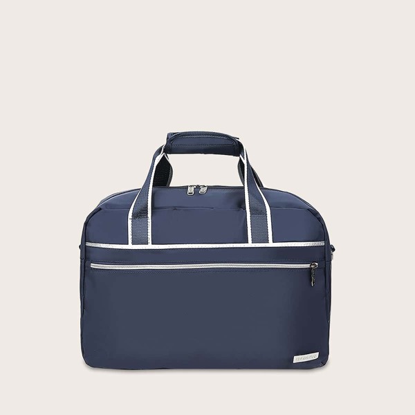 

Men Zip Front Travel Bag, Blue