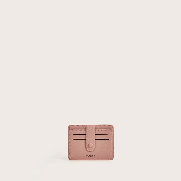 

Letter Detail Card Case, Pink