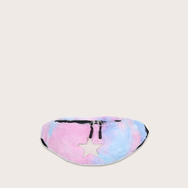 

Girls Star Patch Decor Fanny Pack, Multicolor