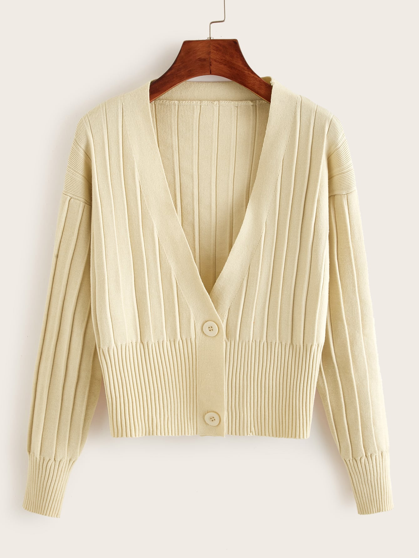 double button cardigan