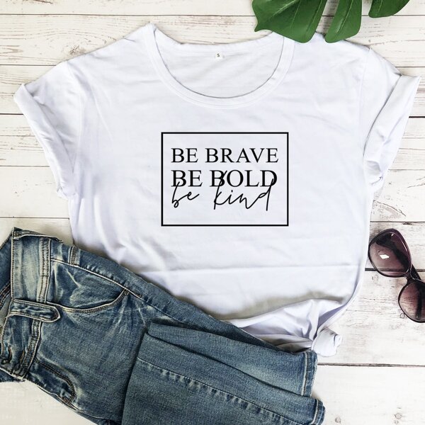 

Letter Graphic Short Sleeve Tee, White