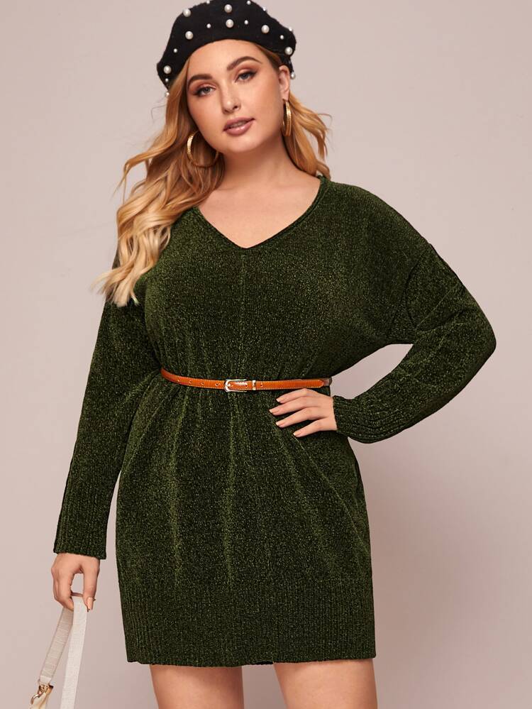 chenille sweater dress