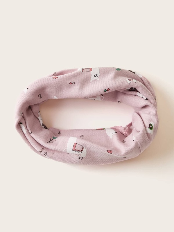 

Baby Alpaca Pattern Ring Scarf, Multicolor