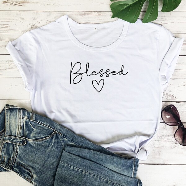 

Heart & Letter Graphic Tee, White