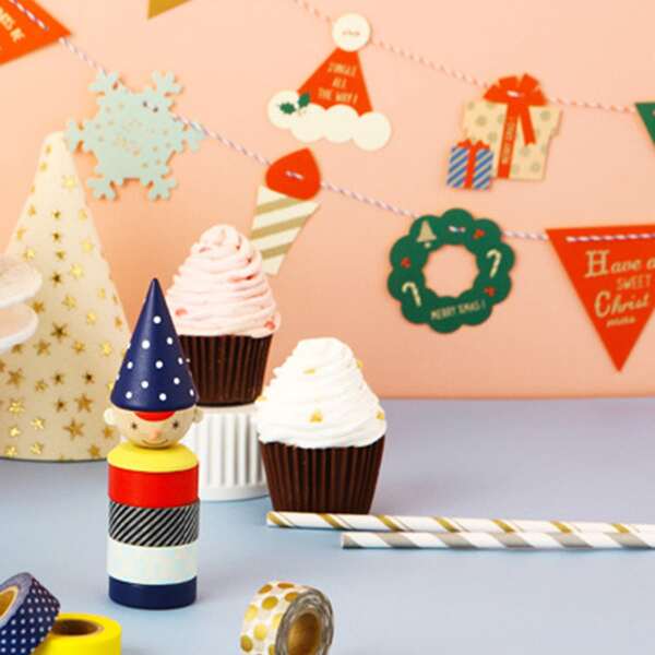 

1pc Christmas Decorative Pull Flag, Multicolor