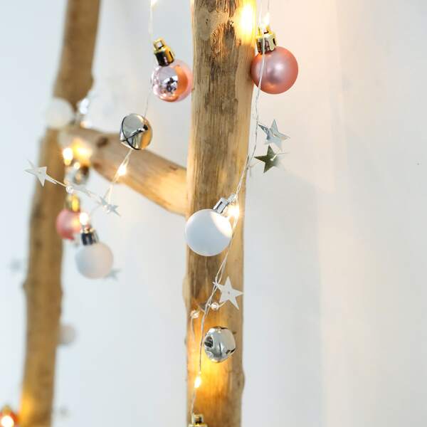 

20pcs Christmas Bell Decor String Light, Multicolor