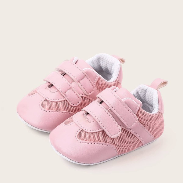 

Baby Girl Velcro Strap Sneakers, Pink