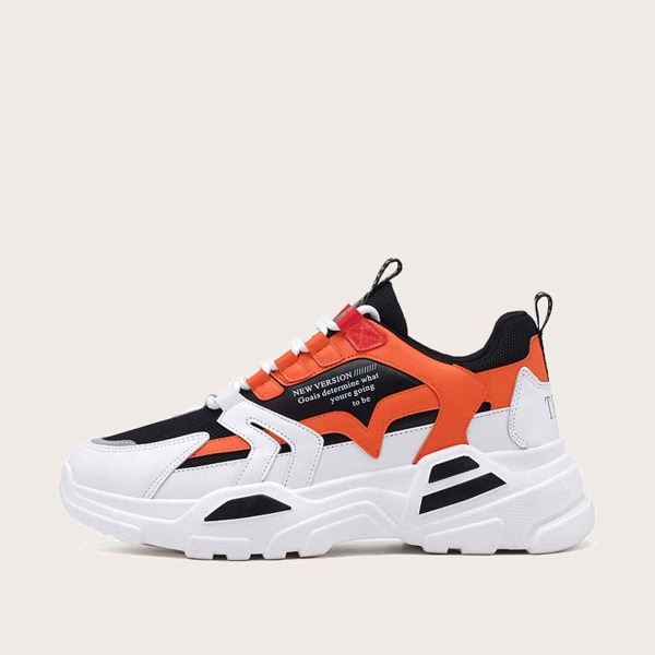 

Men Colorblock Chunky Sneakers, Multicolor